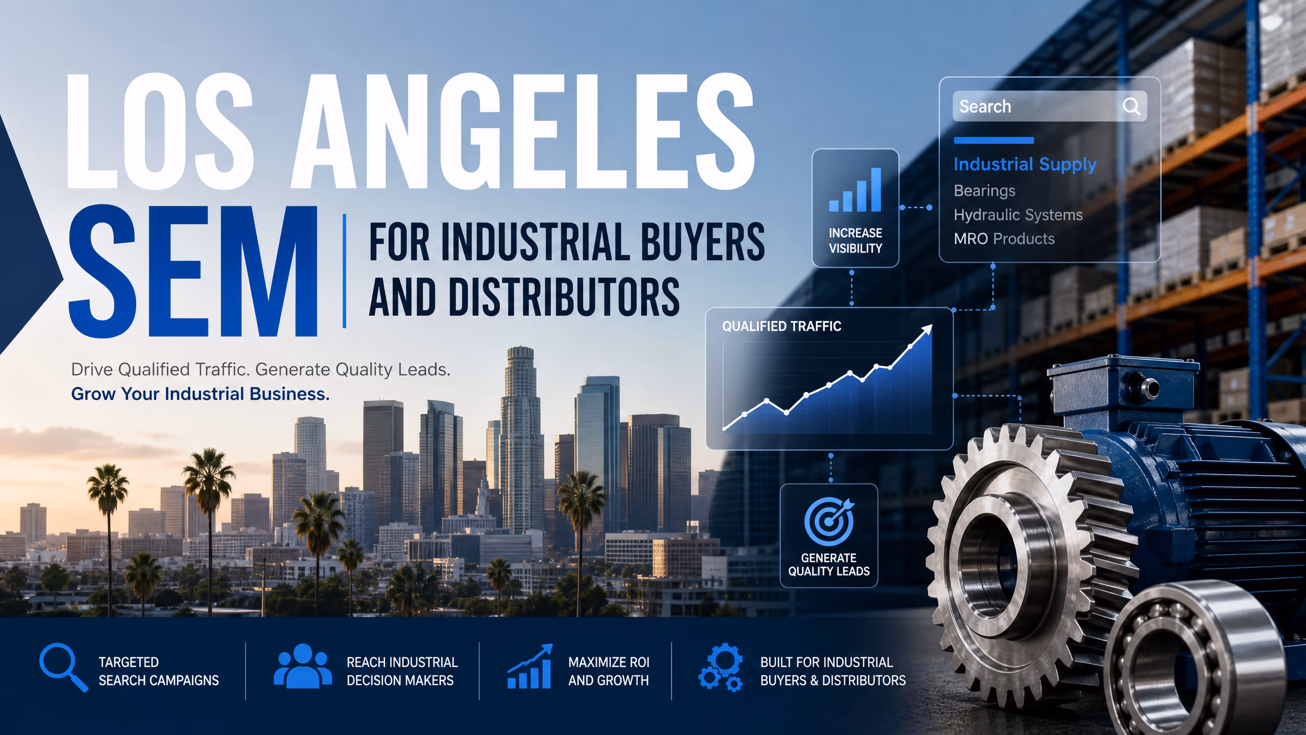 Los Angeles SEM for Industrial Buyers and Distributors cover illustration